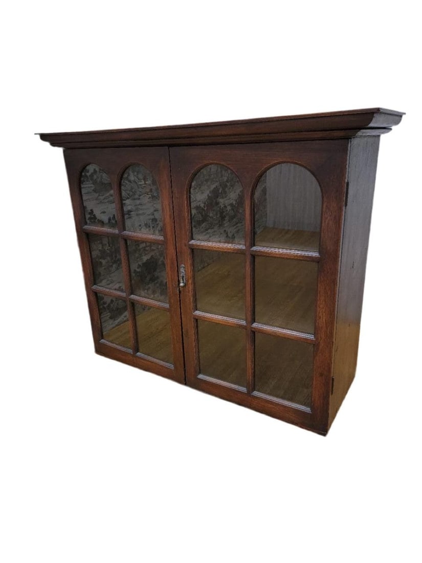 Antique Thai British Colonial Teak and Glass Display Cabinet/Bookcase - 2