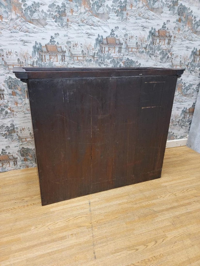 Antique Thai British Colonial Teak and Glass Display Cabinet/Bookcase - 4