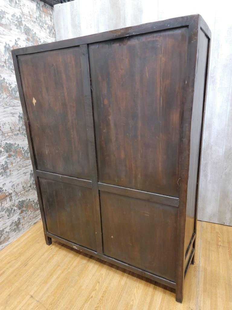 Antique Shanxi Province Elmwood Open Shelf Display Cabinet - 4