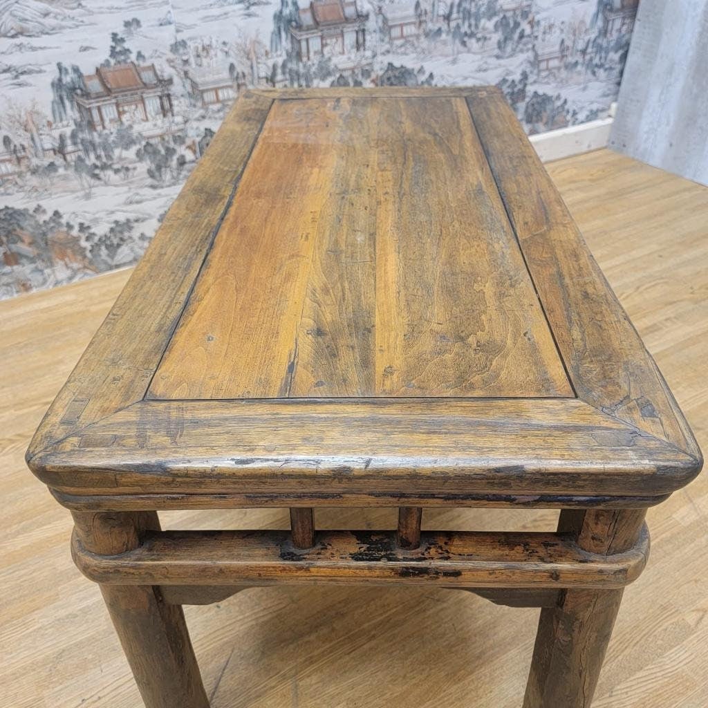 Antique Shanxi Province Elmwood Coffee / Side Table - 8