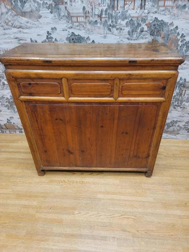 Antique Shanxi Province Elmwood Cabinet - 2