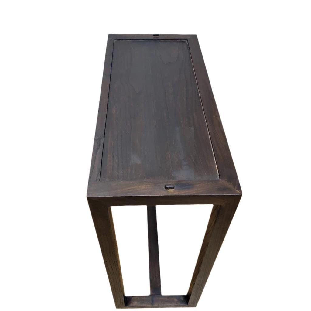 Vintage Shanxi Province Elmwood Side Table - 5