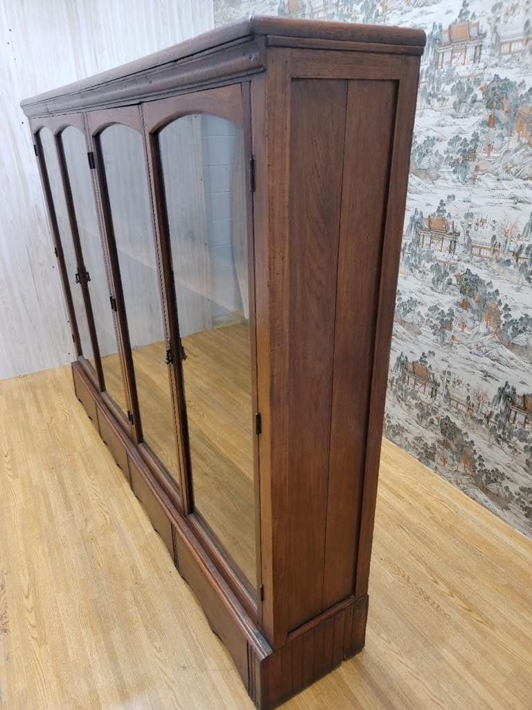 Antique Shanxi Province Teak and Glass Display Cabinet/Bookcase - 4