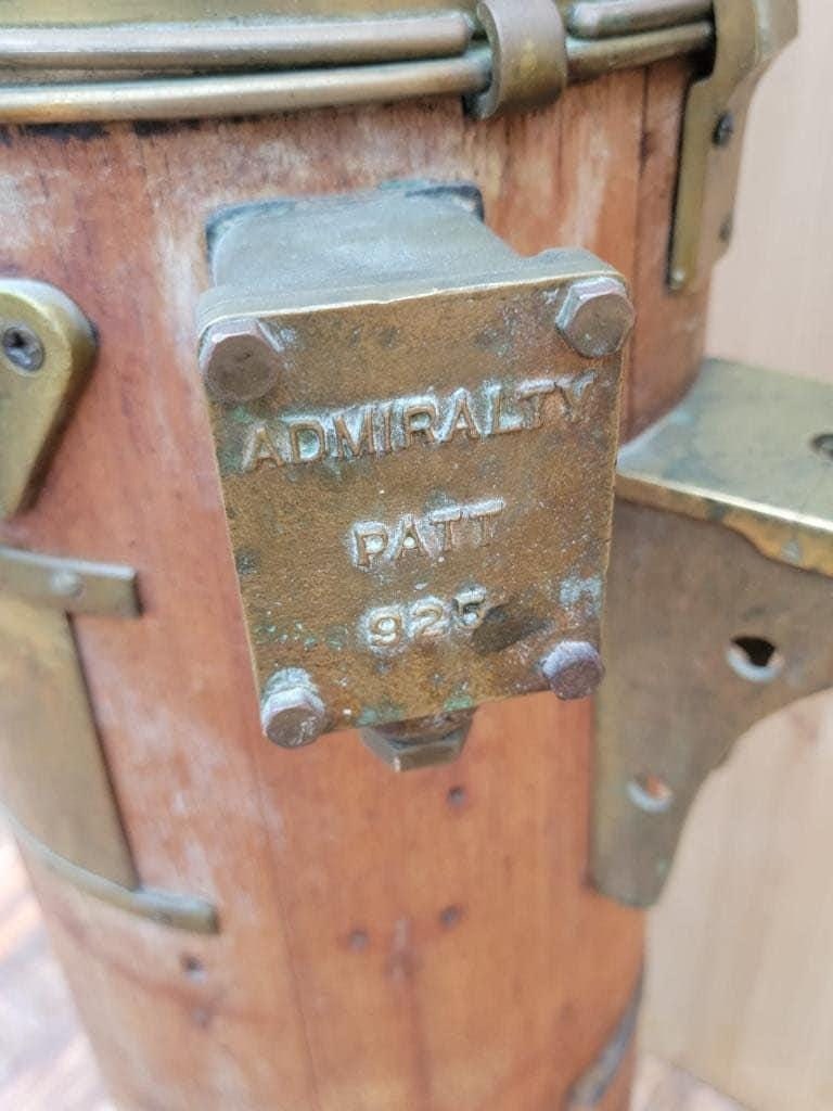 Antique Davies & Co Shopfitters Patt. 196 Yacht Binnacle and Compass - 2