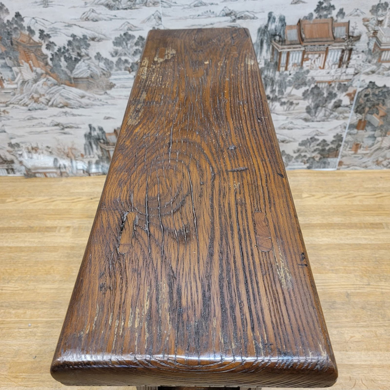 Antique Shanxi Province Elm Bench - 5