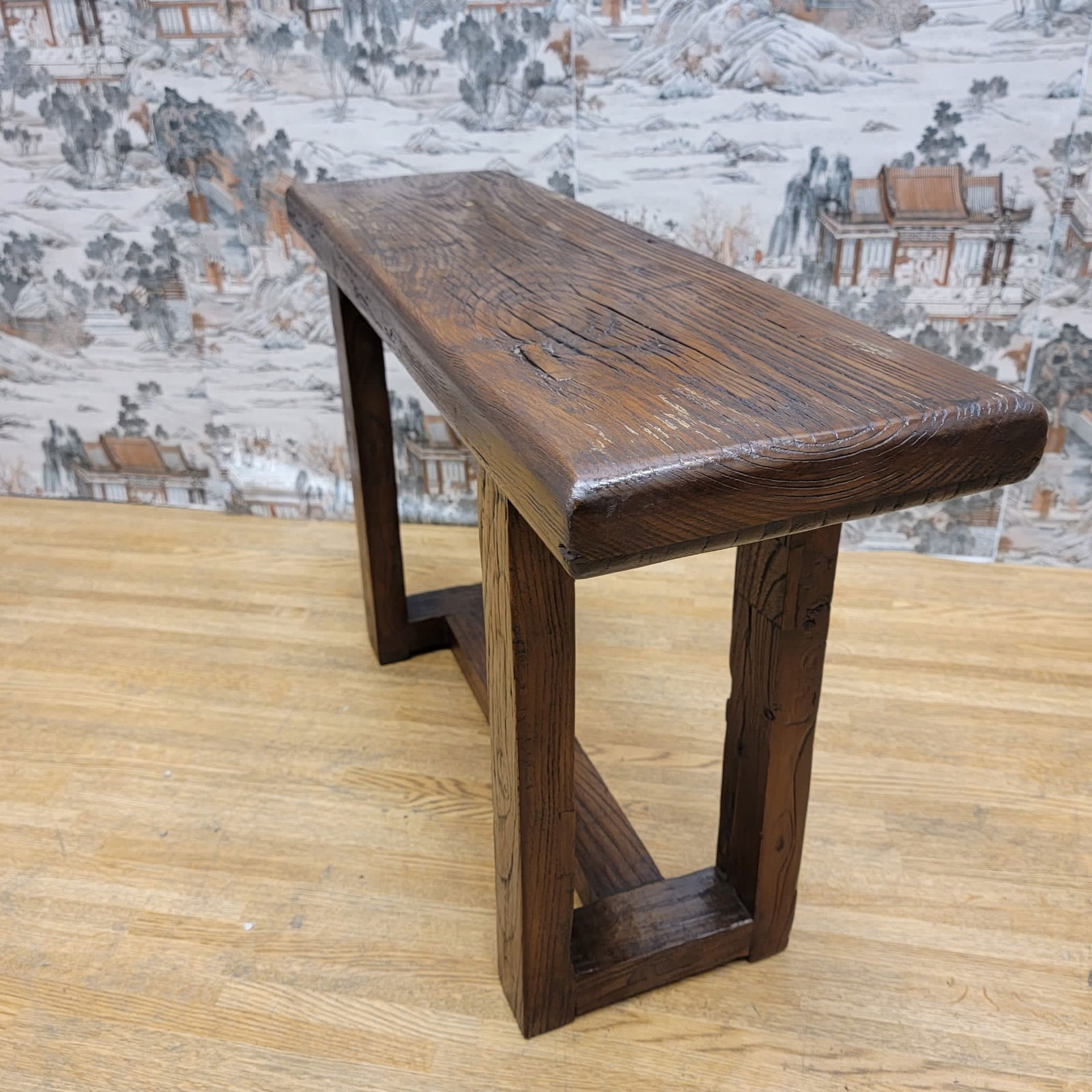 Antique Shanxi Province Elm Bench - 7