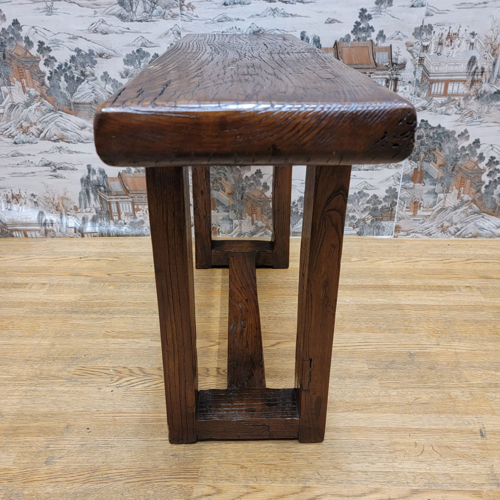 Antique Shanxi Province Elm Bench - 8