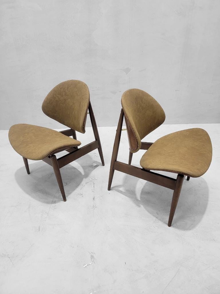 Mid Century Modern Clam Shell Chairs by Seymour James Weiner for Kodawood - Set of 4 - 2