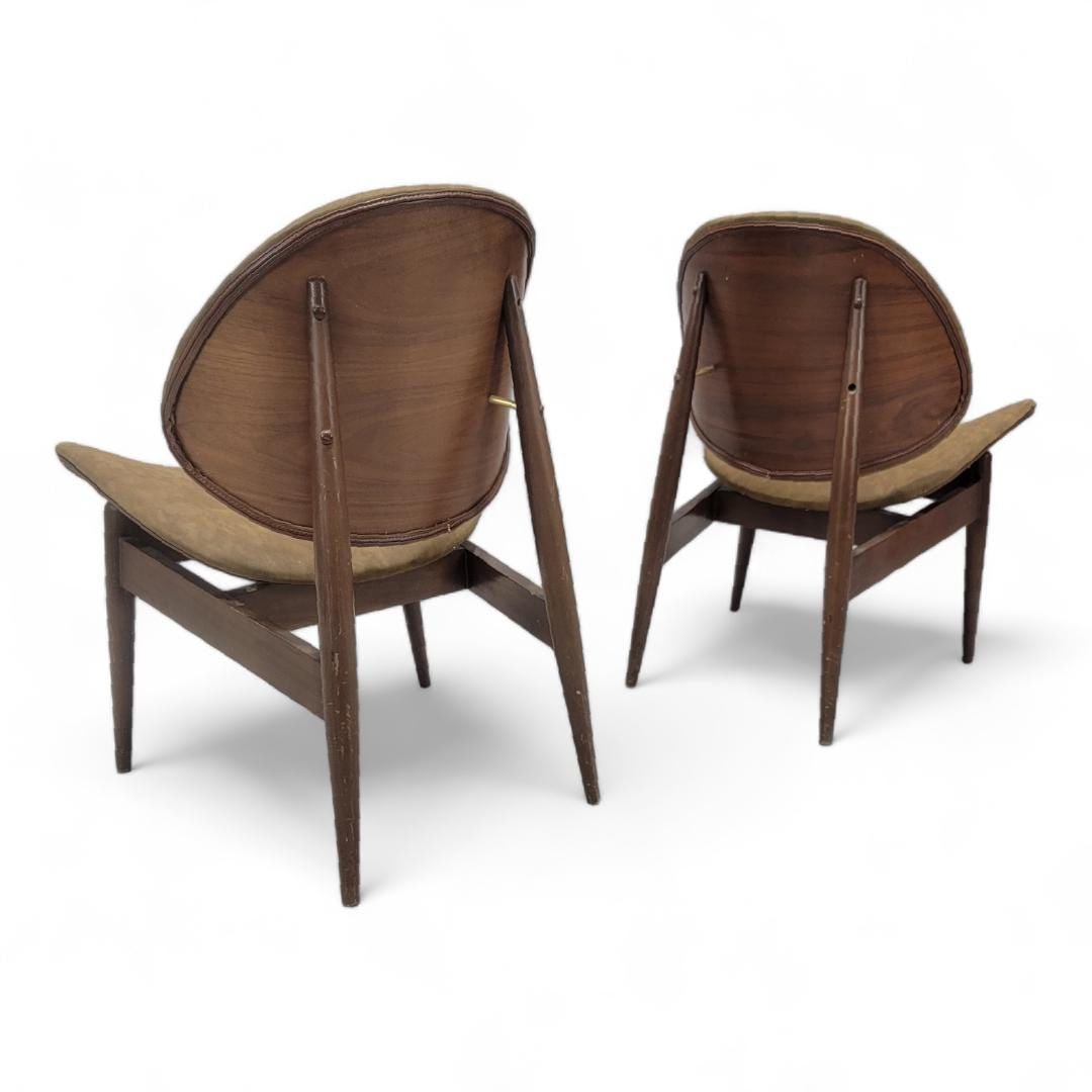 Mid Century Modern Clam Shell Chairs by Seymour James Weiner for Kodawood - Set of 4 - 4