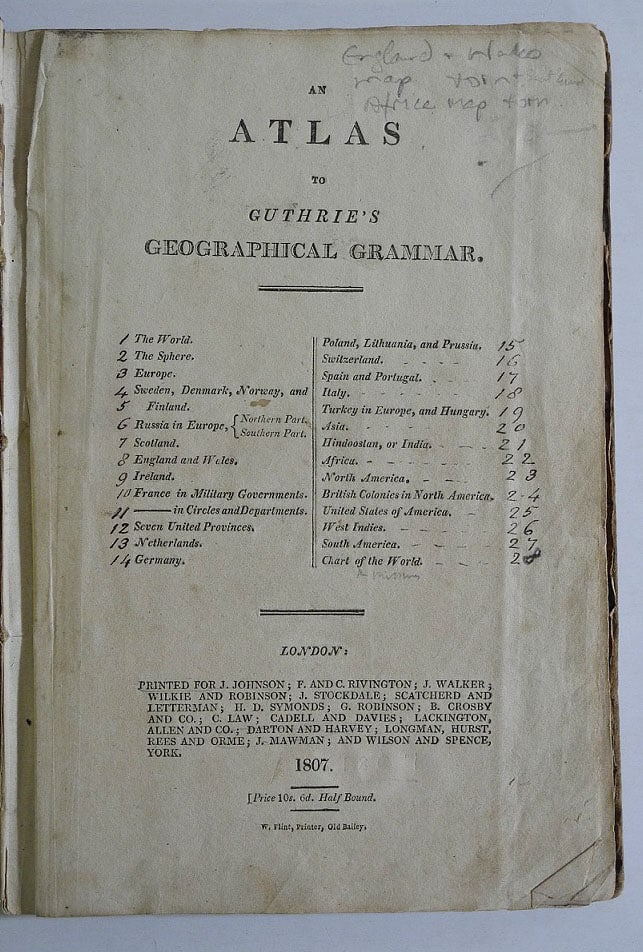 Atlas to Guthrie's Geographical Grammar - 2