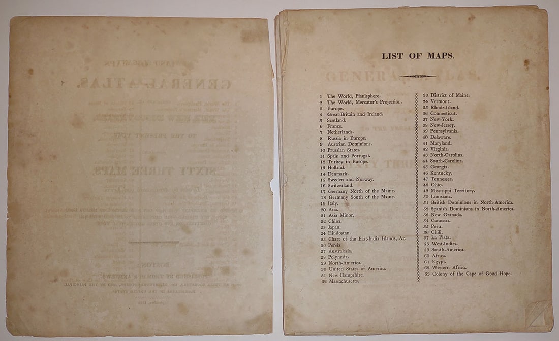 New and Elegant General Atlas - 2