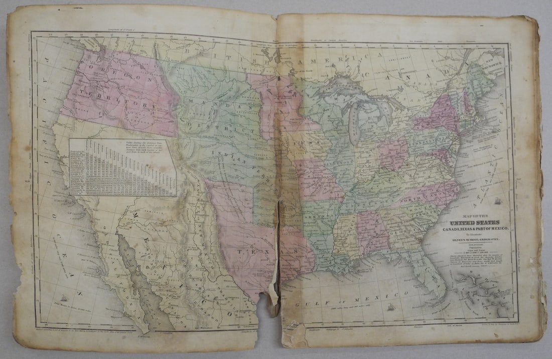 Olney's School Atlas Containing the following (24) maps - 3