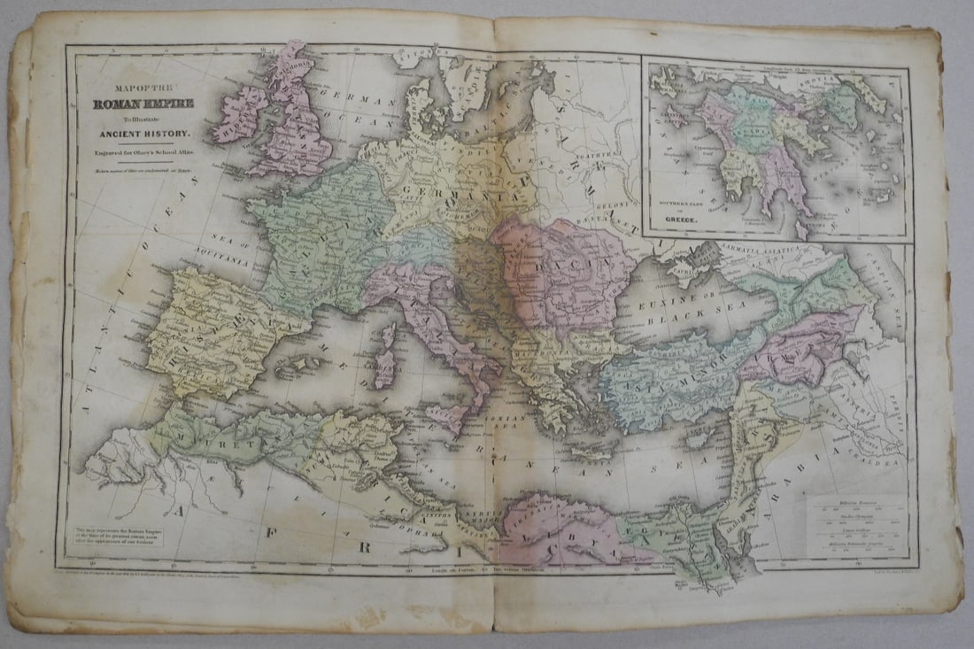 Olney's School Atlas Containing the following (24) maps - 6