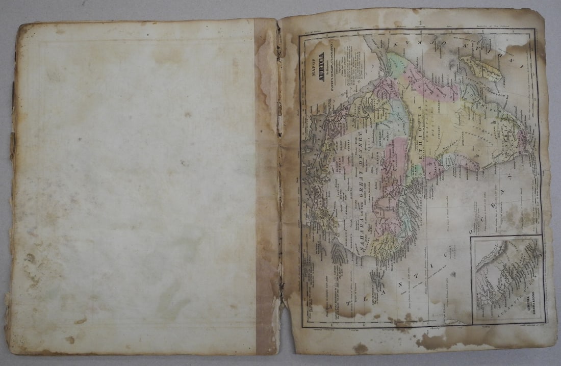 Olney's School Atlas Containing the following (24) maps - 7