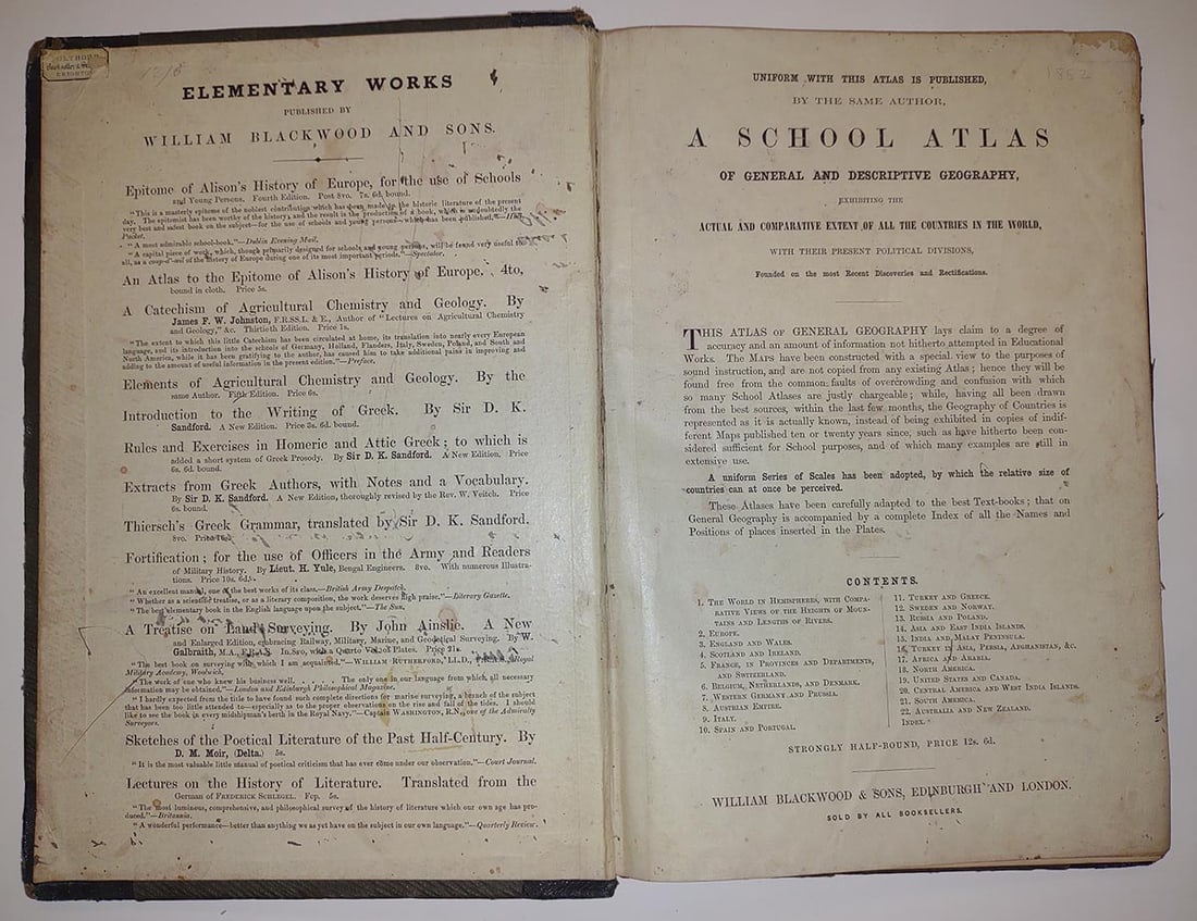 School Atlas of Physical Geography illustrated in a series of original designs, the elementary facts - 2