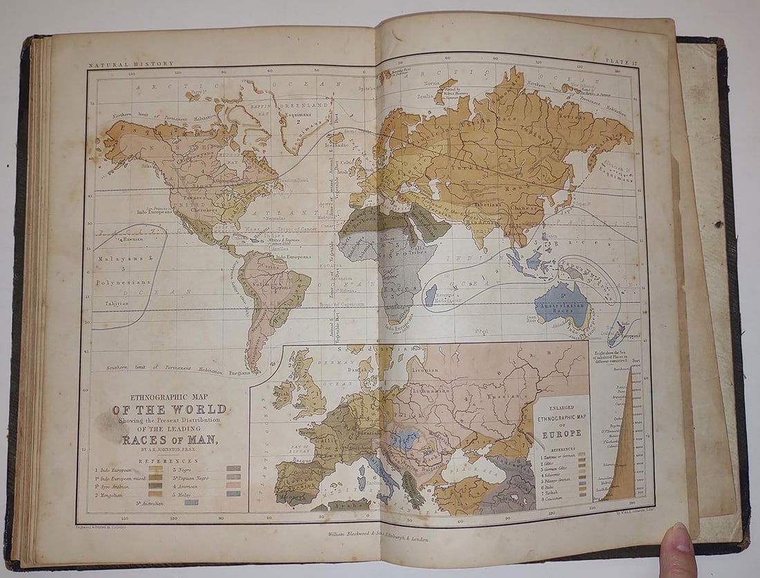School Atlas of Physical Geography illustrated in a series of original designs, the elementary facts - 6