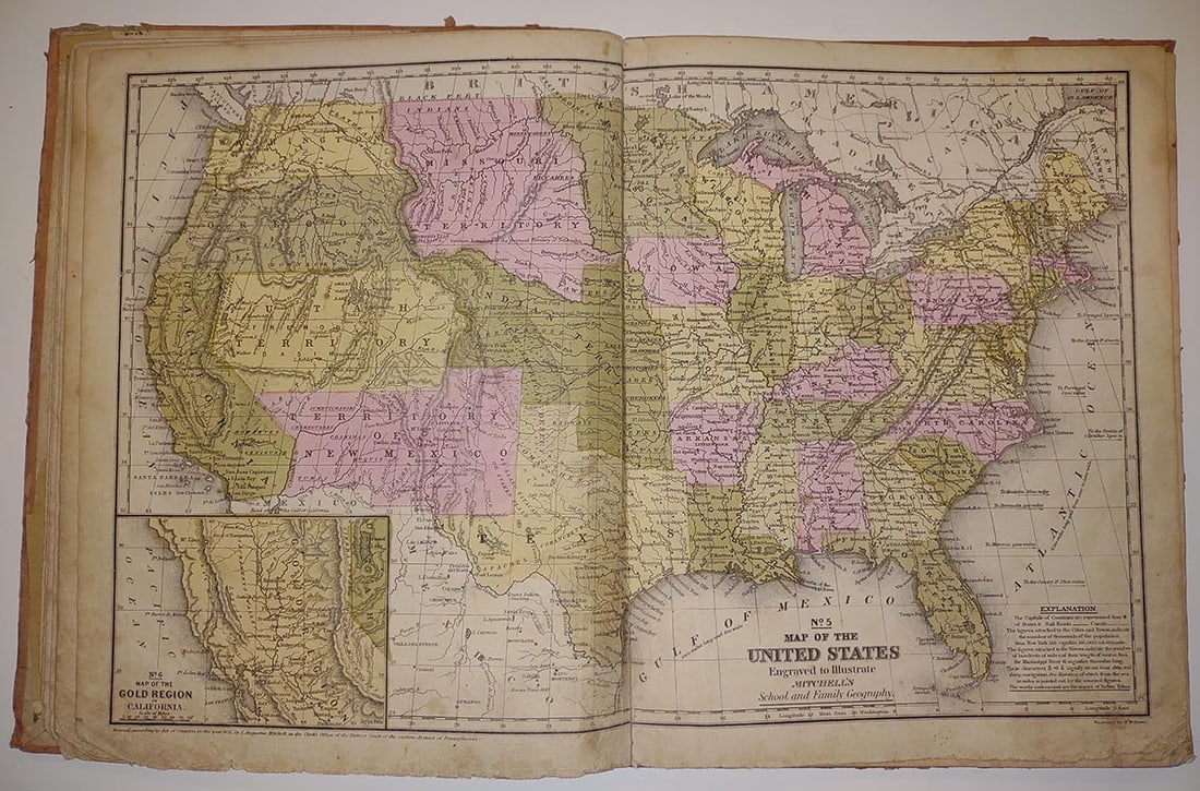 Mitchell's School Atlas: comprising the maps, etc., designed to illustrate Mitchell's School and - 3