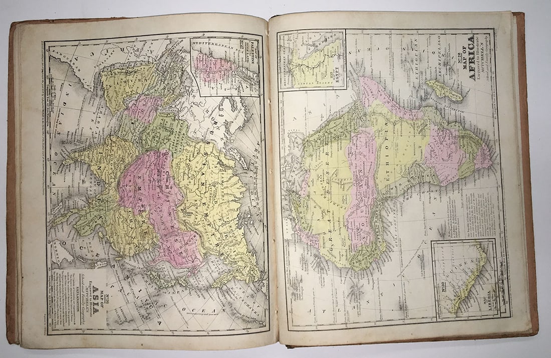 Mitchell's School Atlas comprising the maps and tables designed to accompany Mitchell's school and - 4
