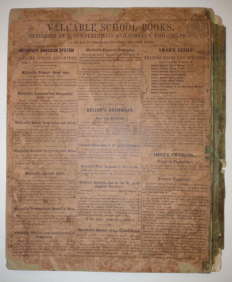 Mitchell's School Atlas comprising the maps and tables designed to accompany Mitchell's school and - 5
