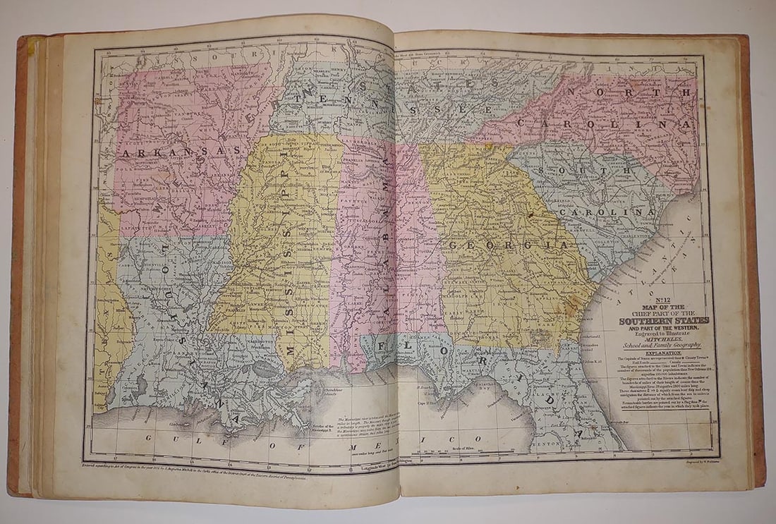 Mitchell's School Atlas comprising the maps and tables designed to accompany Mitchell's school and - 4