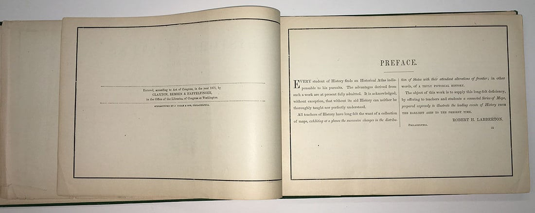 Historical Atlas containing a chronological series of one hundred maps, at successive periods, from - 4