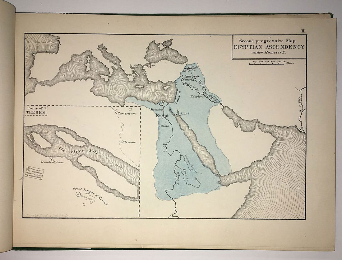 Historical Atlas containing a chronological series of one hundred maps, at successive periods, from - 5