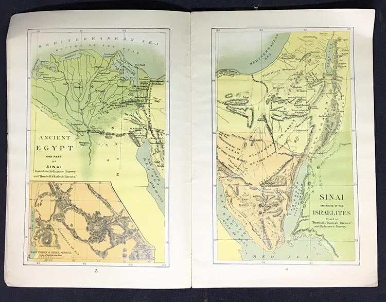 pocket atlas of the lands of the Bible showing recent discoveries and explorations. - 2