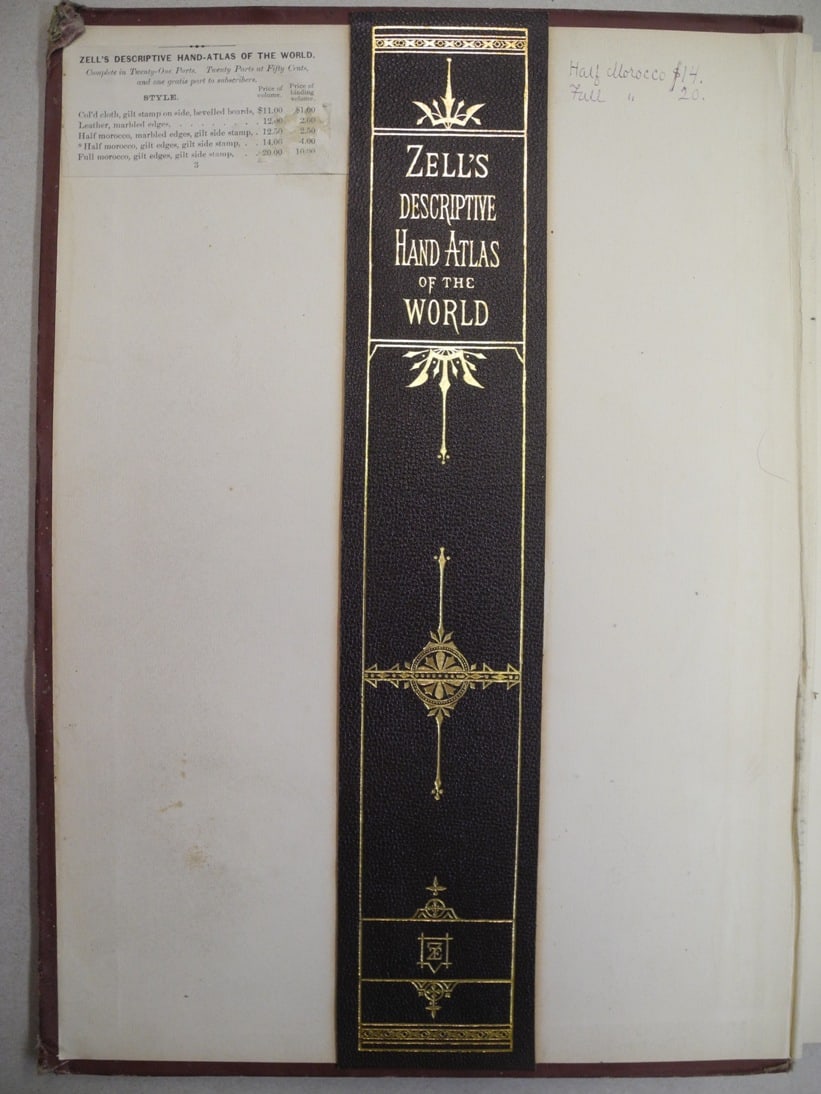 Descriptive Hand Atlas of the World By John Bartholomew, F.R.G.S. With sample of fine double-page - 2