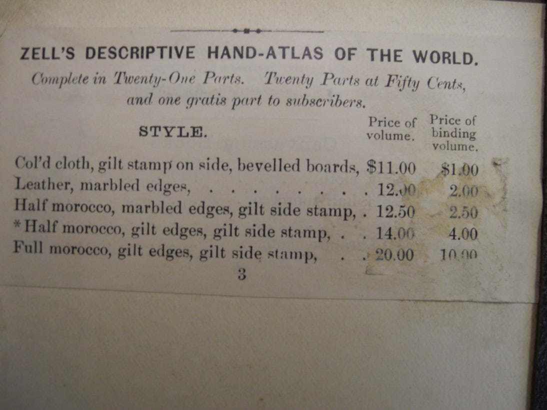Descriptive Hand Atlas of the World By John Bartholomew, F.R.G.S. With sample of fine double-page - 3