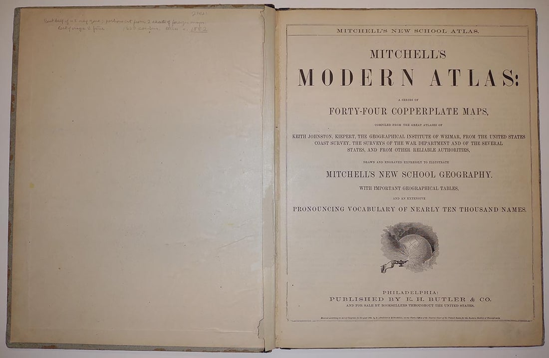Mitchell's New School Atlas. (Cover title) Mitchell's Modern Atlas: A Series of Forty-four - 2