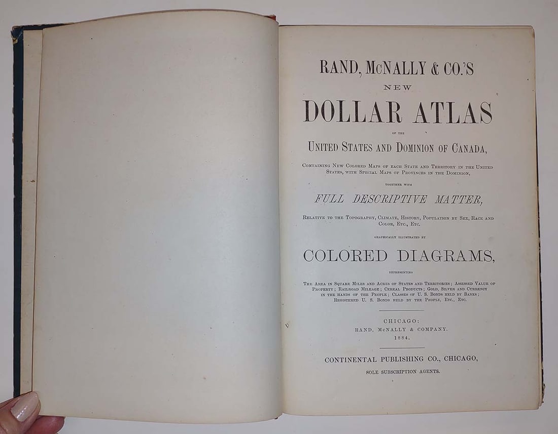 Rand, McNally & Co.'s New Dollar Atlas of the United States And Dominion of Canada Containing new - 2