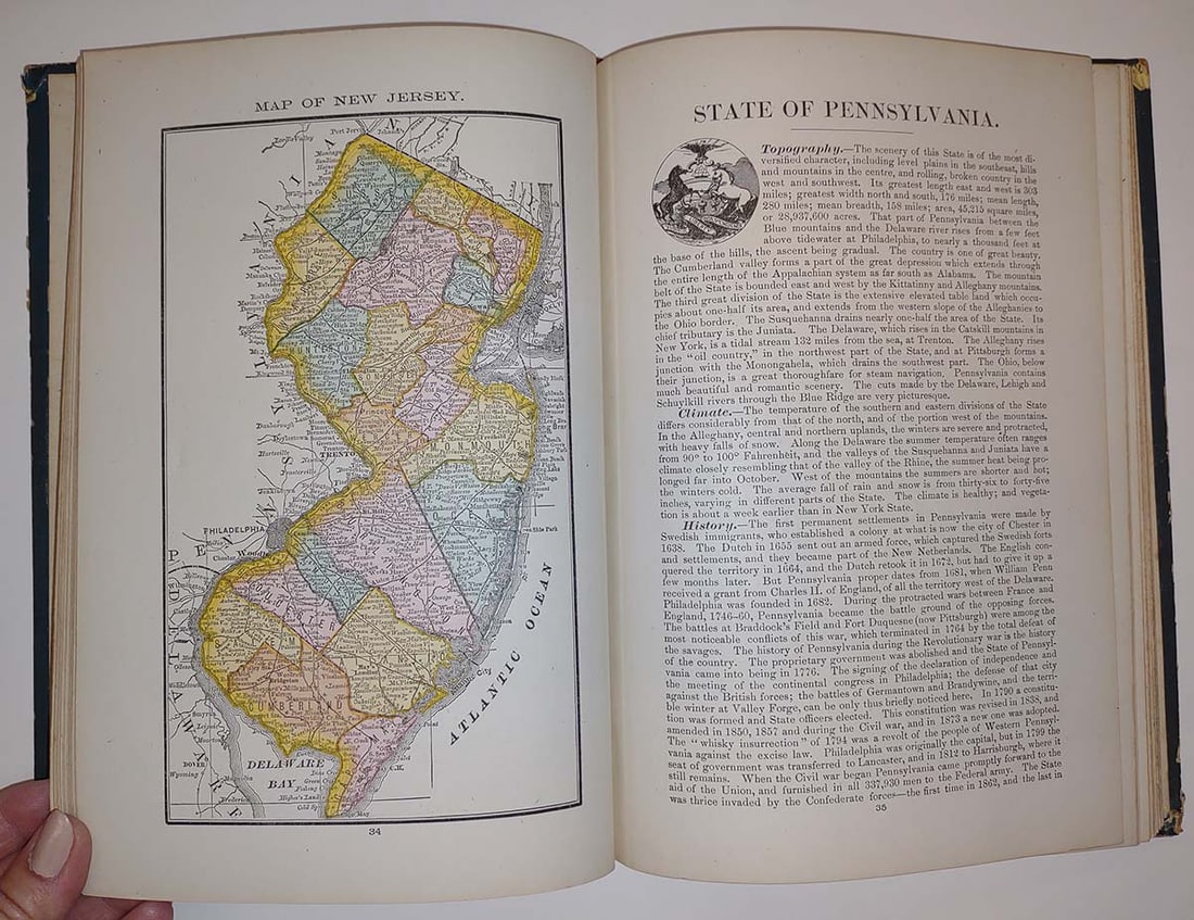 Rand, McNally & Co.'s New Dollar Atlas of the United States And Dominion of Canada Containing new - 3