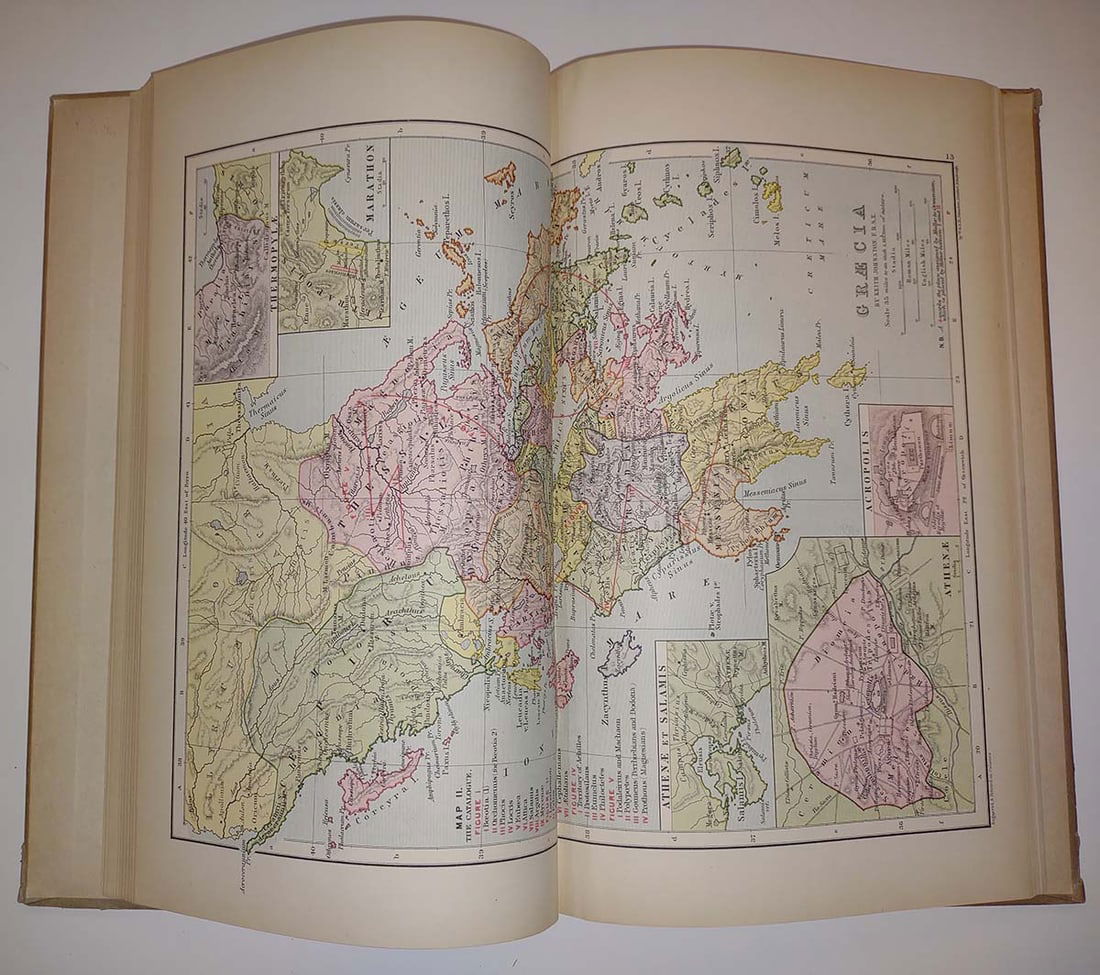 Ginn & Company's Classical Atlas in twenty-three coloured maps, with complete index. - 2