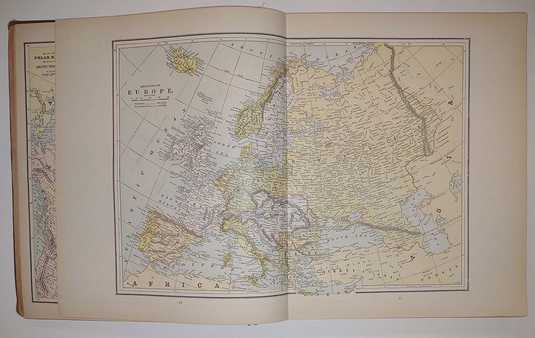 People's Illustrated & Descriptive Family Atlas of The World. Indexed - 4