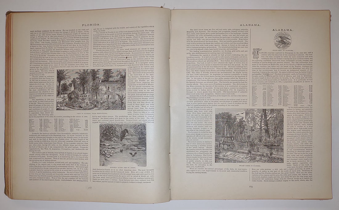 People's Illustrated & Descriptive Family Atlas of The World. Indexed - 5