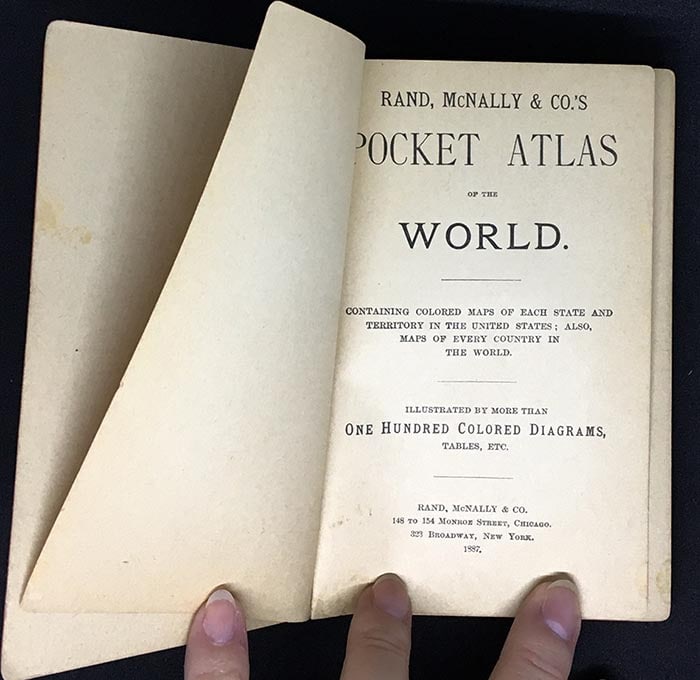 Rand, McNally & Co.'s Pocket Atlas of the World. Containing colored maps of each state and territory - 2