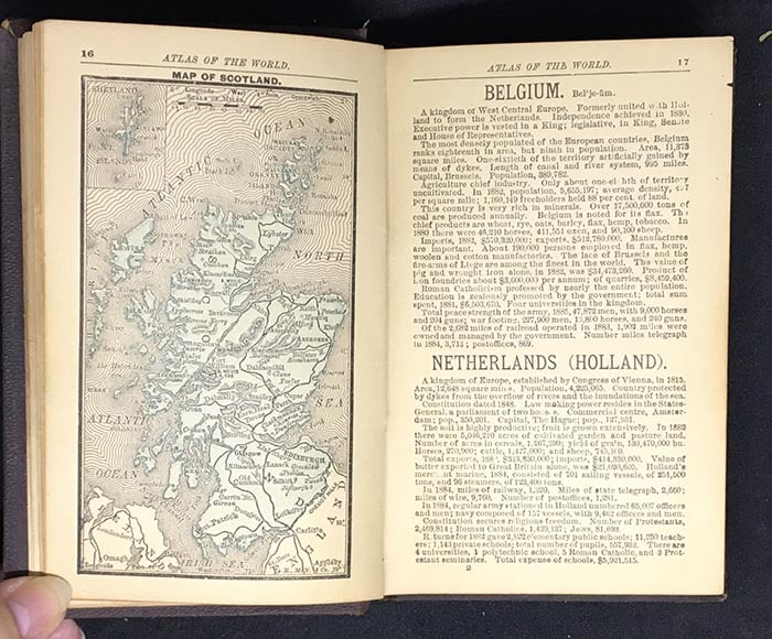 Alden's Handy Atlas of the World including one hundred and thirty-eight colored maps, diagrams, - 3