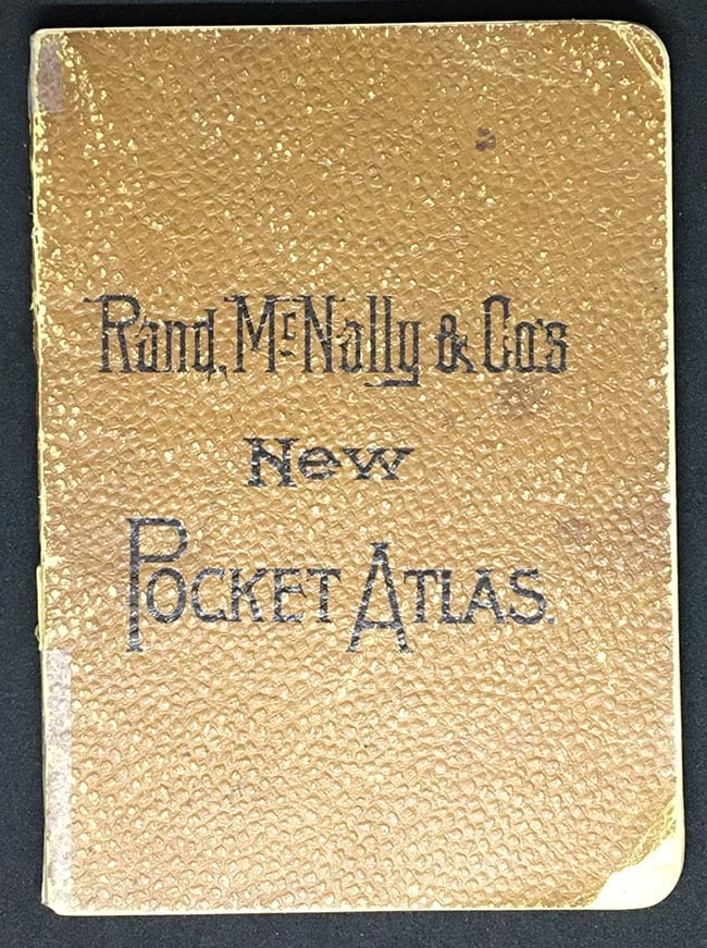 Rand, McNally & Co.'s New Pocket Atlas containing colored county maps of all states and territories (1 of 4)