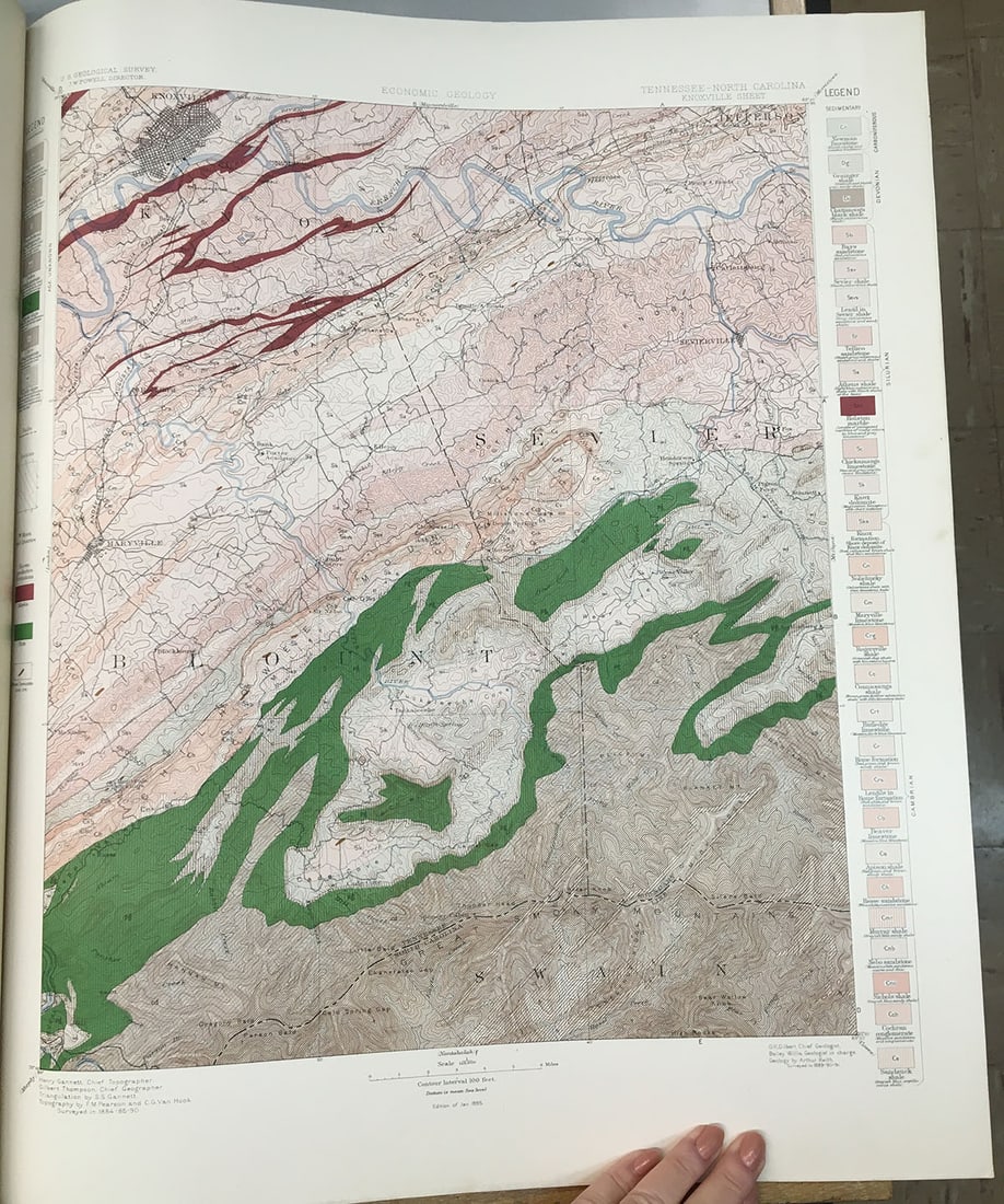 Geologic Atlas of the United States Knoxville Folio Tennessee - North Carolina - 7