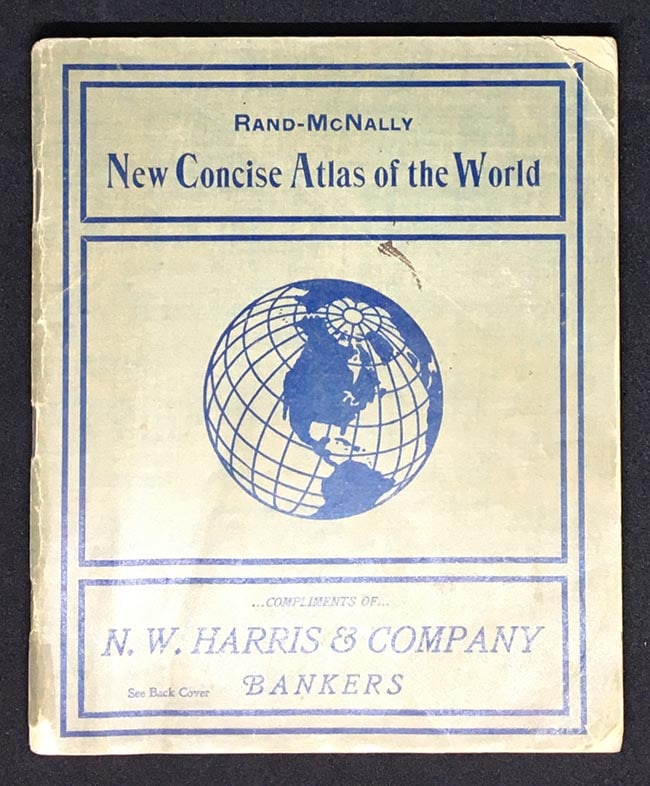 New Concise Atlas of the World containing colored maps of all the states and territories in the: Title: New Concise Atlas of the World containing colored maps of all the states and territories in the United States and the provinces of the Dominion of Canada, also full page maps of every country