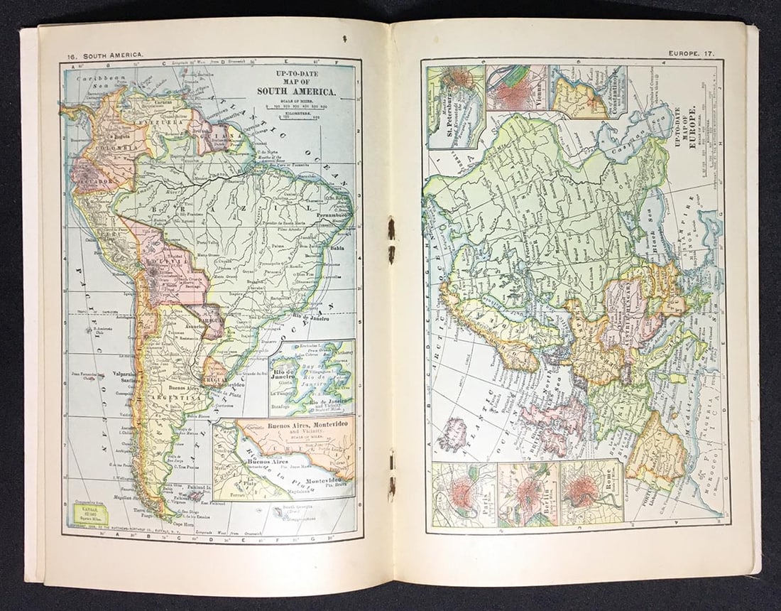 Up-to-Date Handy Atlas of The World. Prepared from the latest surveys and absolutely correct. - 3