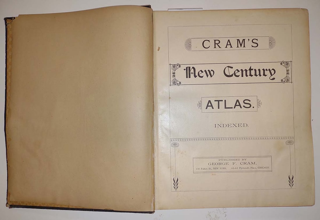 Cramas New Century Atlas. Indexed. - 2