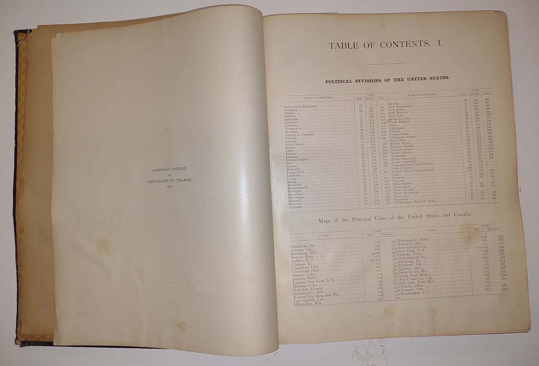 Cramas New Century Atlas. Indexed. - 3