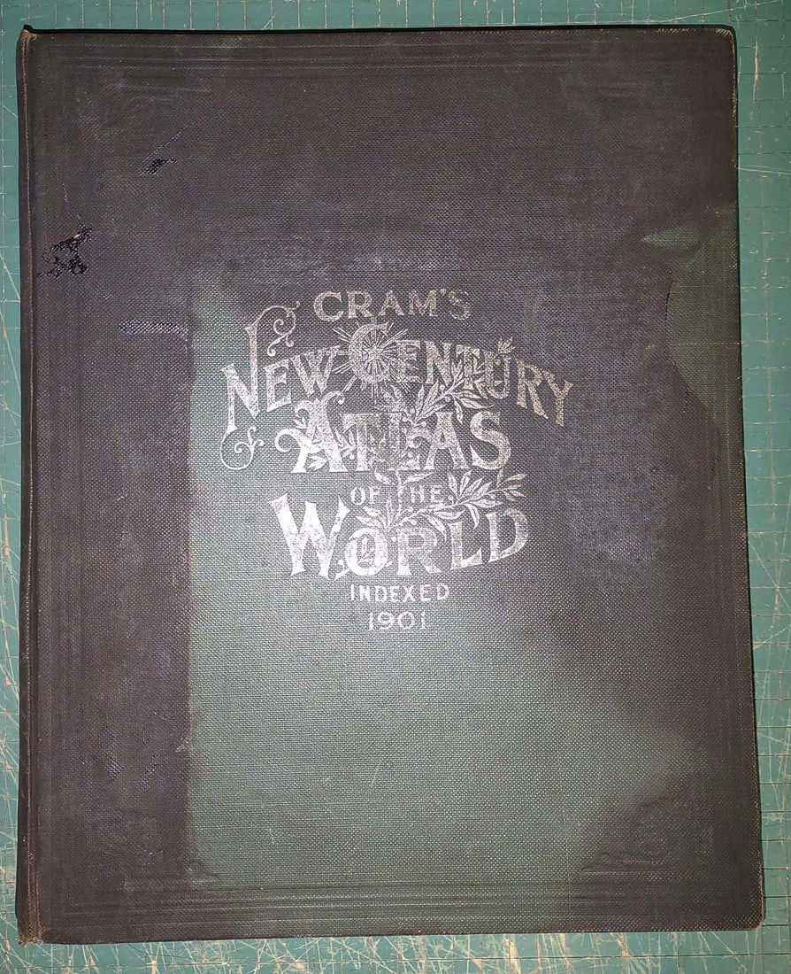 Cram's New Century Atlas: Title: Cram's New Century Atlas Publication Date: ?1901 Primary Author: CRAM, GEORGE F Publisher: CRAM, GEORGE F Where Published: NEW YORK/CHICAGO Description: Imp. 4to., 550 p. Col. maps, plans,