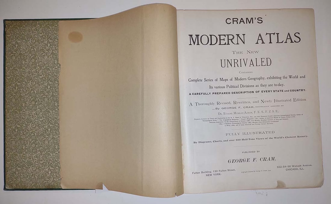 Cram's Modern Atlas The New Unrivaled containing complete series of maps of modern geography, - 2