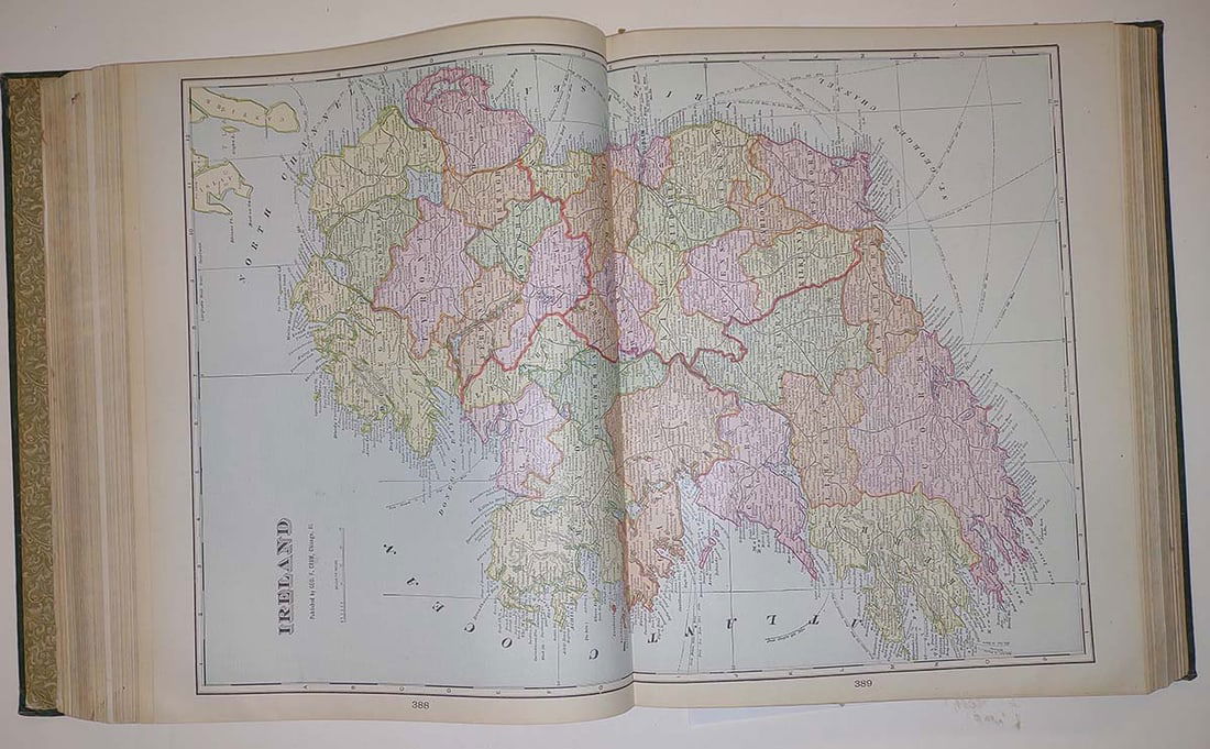 Cram's Modern Atlas The New Unrivaled containing complete series of maps of modern geography, - 4