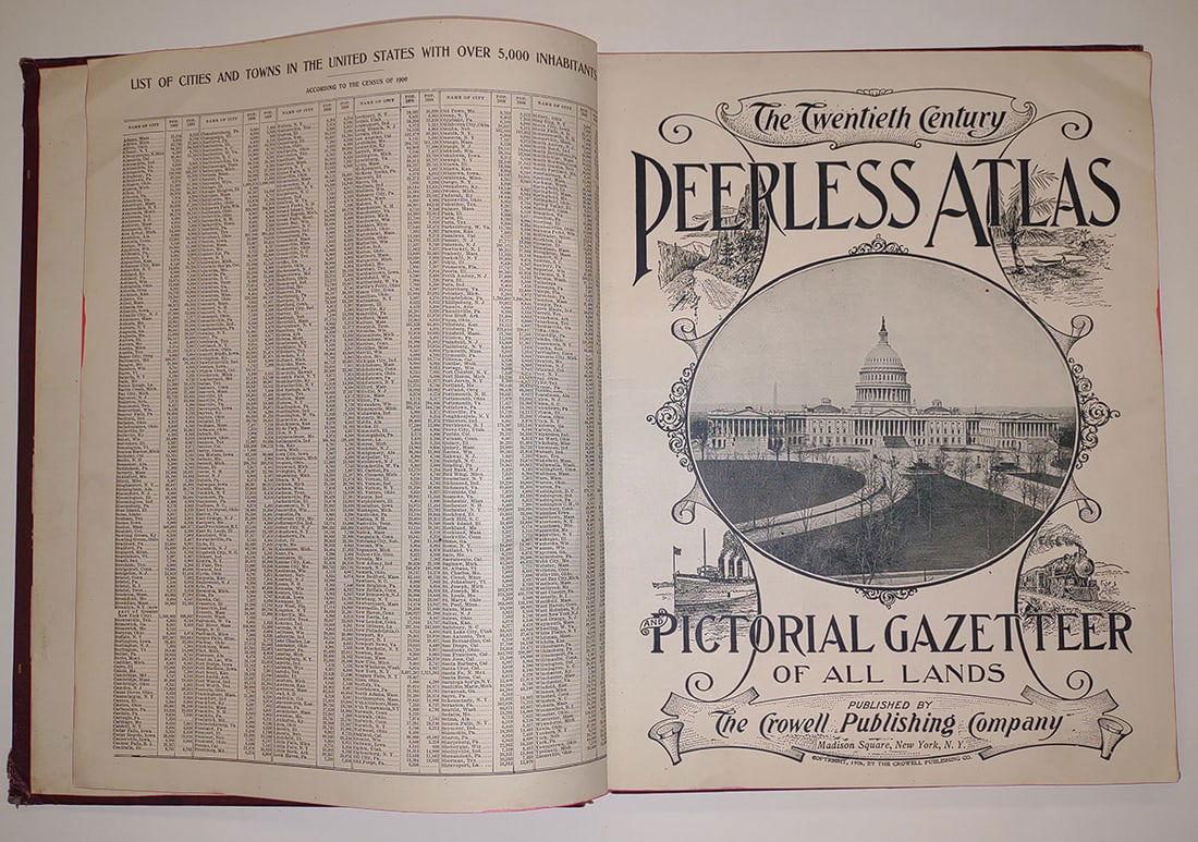 Twentieth Century Peerless Atlas and Pictorial Gazetteer of All Lands - 2