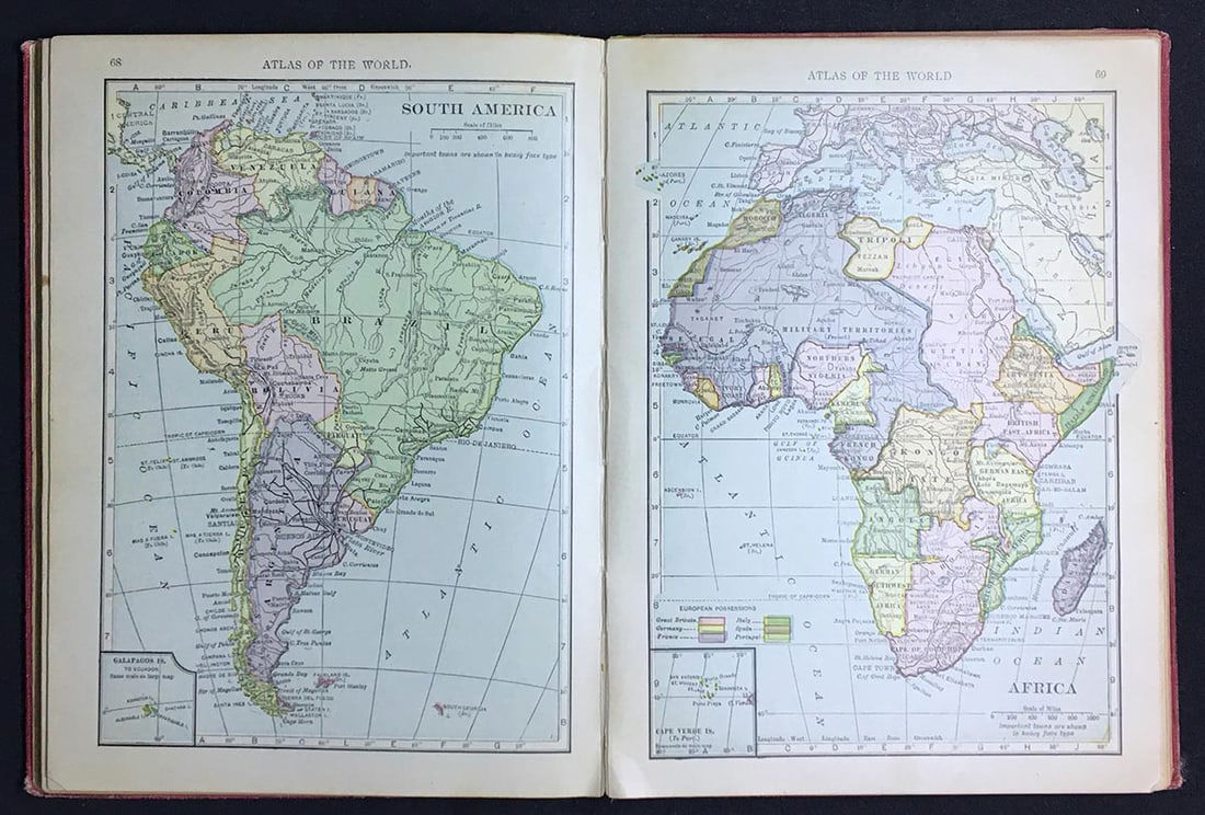 Hammond's Handy Atlas of the World Containing new maps of each state and territory in the United - 4