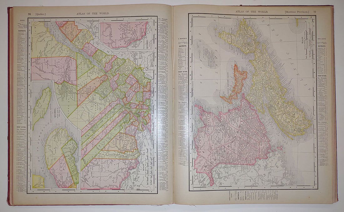 Rand, McNally & Co.'s New Imperial Atlas of the World containing large scale colored maps of each - 4