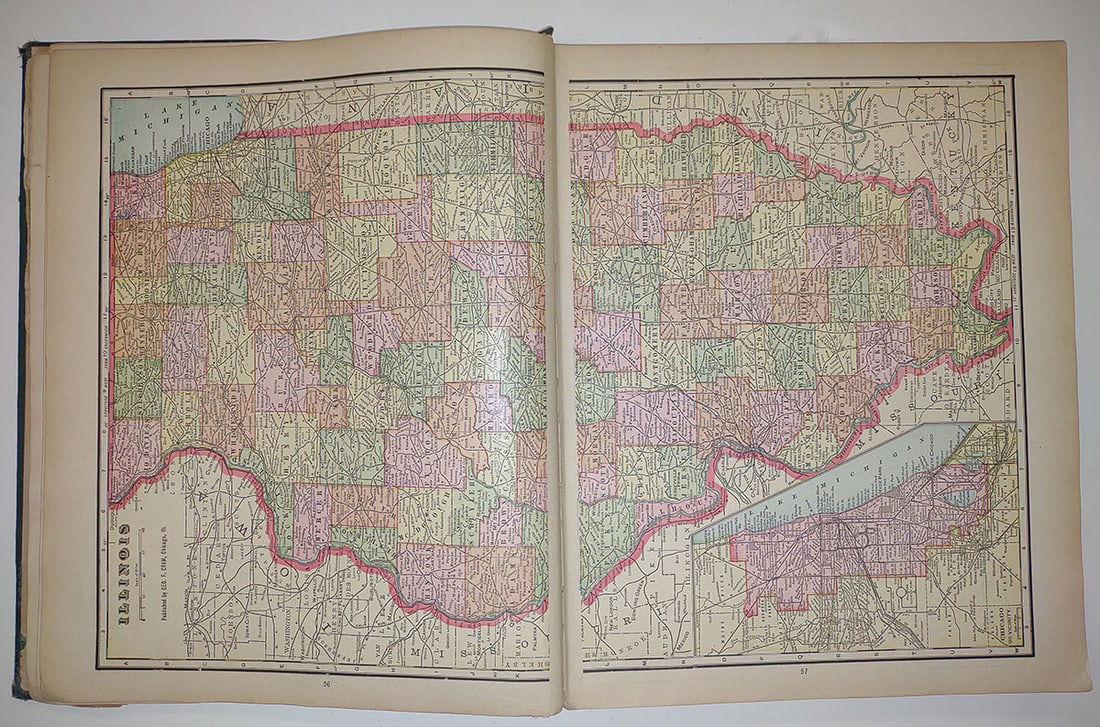 Cram's Ideal Reference Atlas of the World. Indexed - 3
